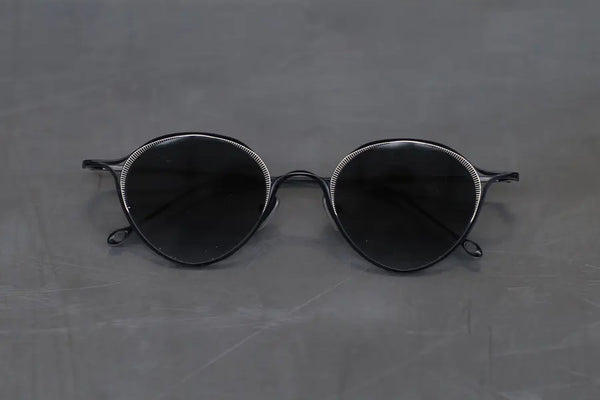 Rigards RG1093TI series β titanium alloy sunglasses RG-RG1093TI-HJKHP black x gold frame gray lenses
